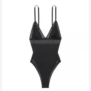 Incredible by Victoria's Secret Black Bodysuit Size Medium NWT